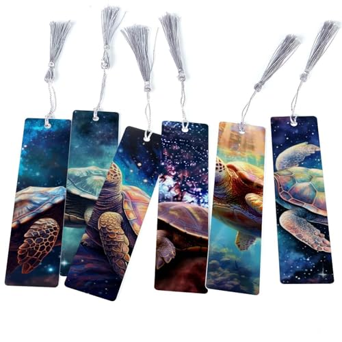 Marque-page tortue de mer lot de 6 pour pimenter vos lectures quotidiennes au club de lecture