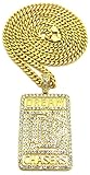 GWOOD Dream Chasers Gold Color Pendant 36 Inch Cuban Necklace