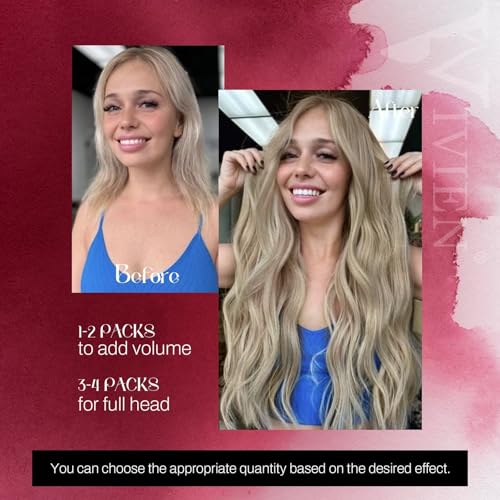 Vivien U Tip Human Hair Extensions Blonde Nail Tip Hair Extensions Highlight Light Blonde with Golden U Tip Hair Extensions Human Hair Silky Straight 50g/50s #16/22 22 Inch - Image 4