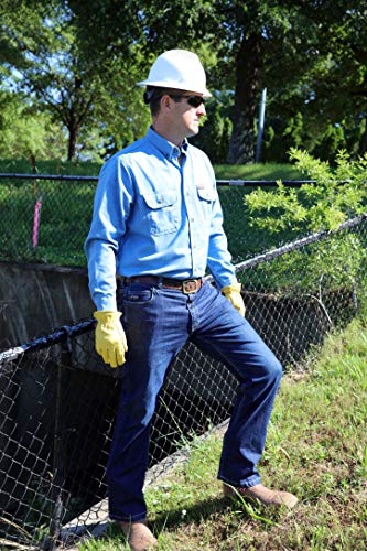 MCR Safety Flame Resistant FR Jeans, Relaxed Lightweight, Men's FR Work Jeans, 44-324