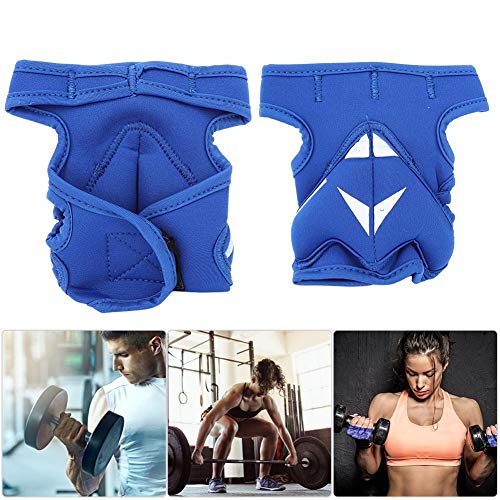 2Pcs 2lb Weighted Gloves Unisex Guantes de Medio Dedo Guantes de Entrenamiento Guantes de Levantamiento de Pesas para Entrenamiento de Boxeo Fitness(Rosado)