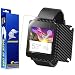 ArmorSuit LG G Watch Screen Protector MilitaryShield + Black Carbon Fiber Skin Wrap Film Back Protector For LG G Watch