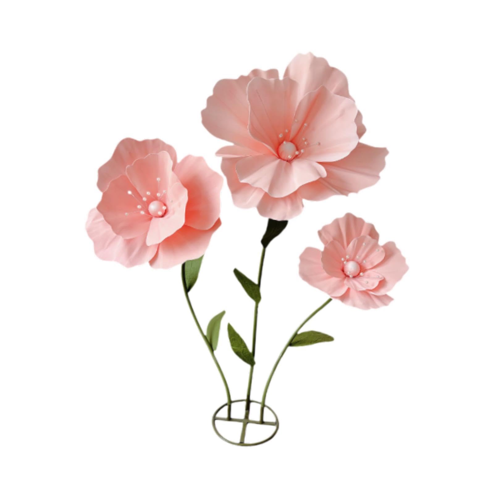 Riesige Blumen für Hochzeiten, Gewaltige Künstliche Blumengirlanden für Geburtstagsfeiern Und Andere Zeremonien, Rosa