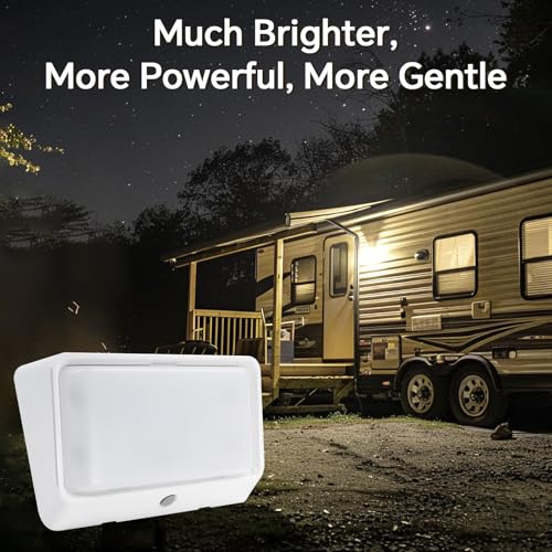 acegoo 12V RV Exterior Porch Utility Light with Switch, Campervan Awning Light with 3 Lighting Modes (1800K, 6500K, Red) - Image 3