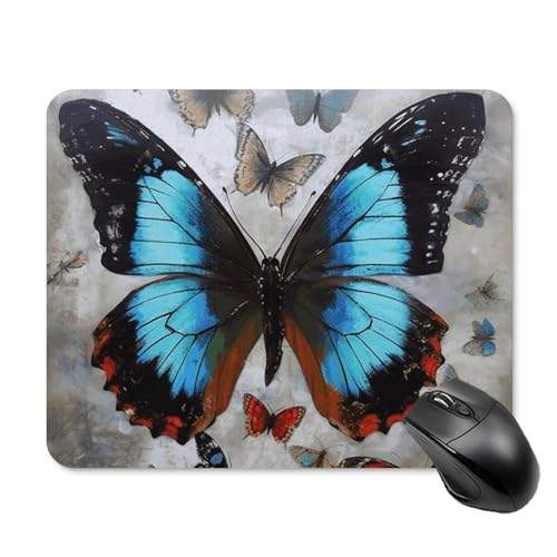 Tapis de souris de jeu carré 20x25 cm avec base caoutchouc antidérapante