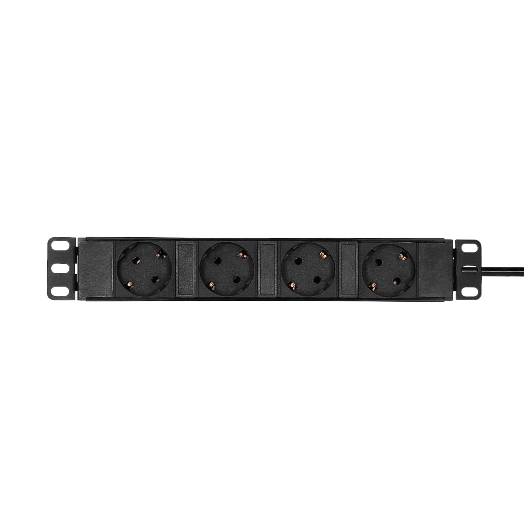 Adam Hall Cables 87470 - Base de Enchufes 4 Tomas Schuko