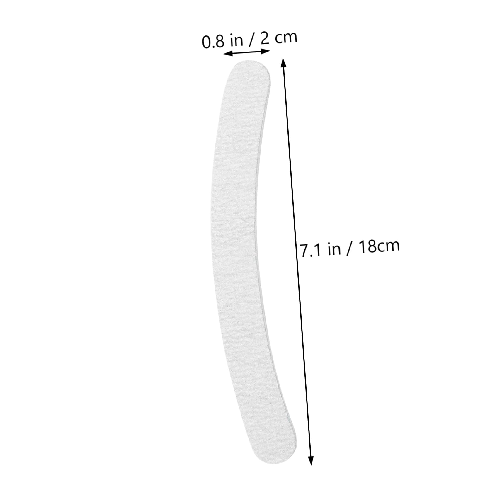 PACKOVE 5Pcs Nail Sanding Files Curve Banana Shape Grit Random Colors for Nail Art Manicure Random Color