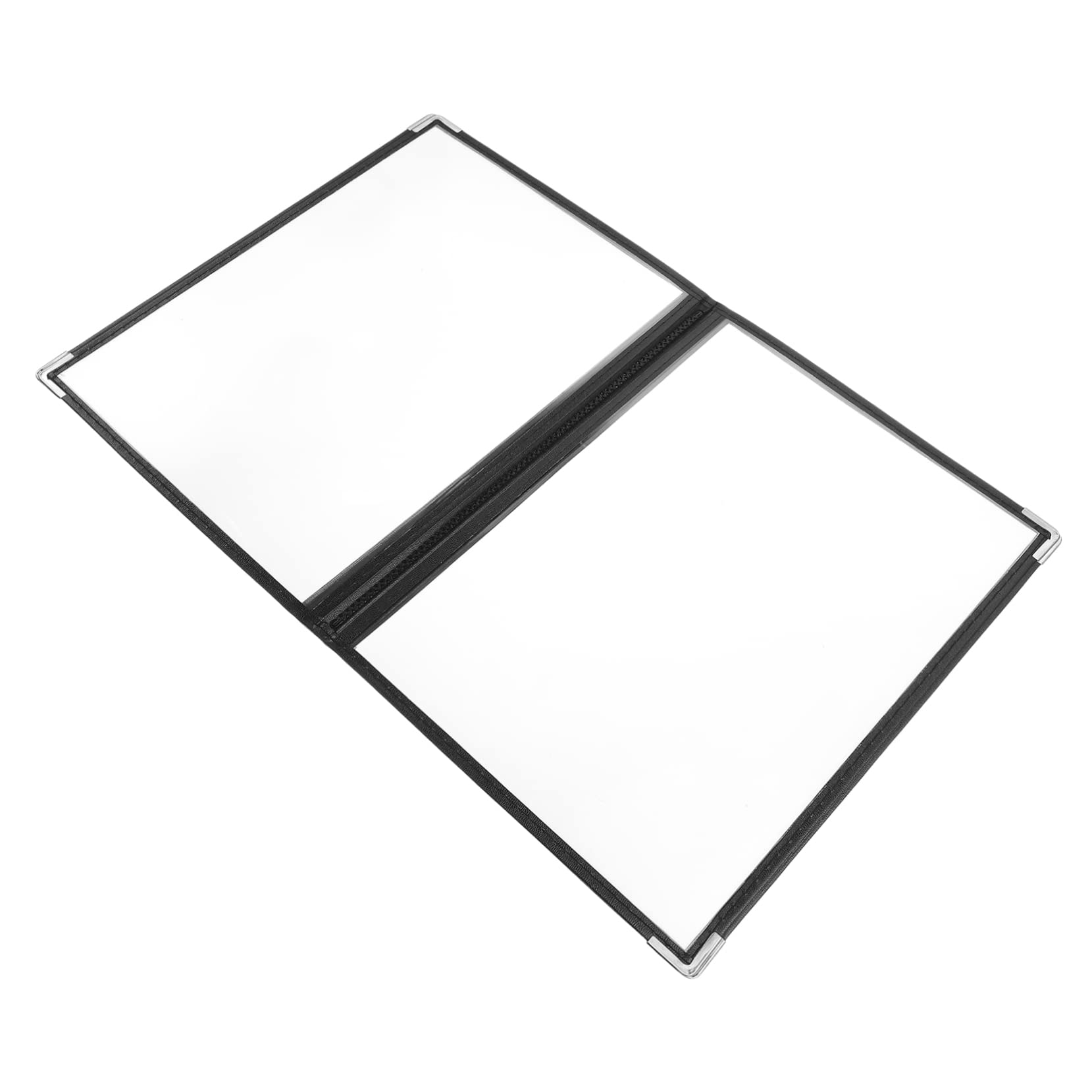 ULTECHNOVO 12piezas Portada De Menú Transparente De Pvc Para Restaurantes Carpeta Flexible y Resistente Para Recetas y Cartas De Comida Diseño Elegante y Fácil De Limpiar