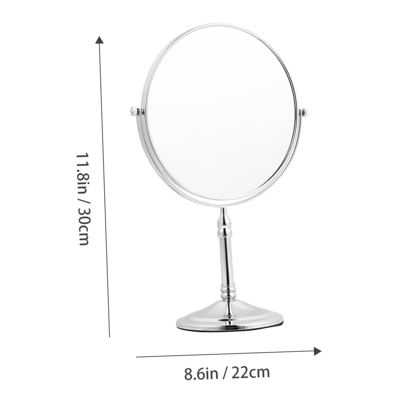 Healeved Espejo De Maquillaje De Doble Cara con Función De Aumento Espejo Cosmético Giratorio para Mujer para Uso Baño Dormitorio y Salón