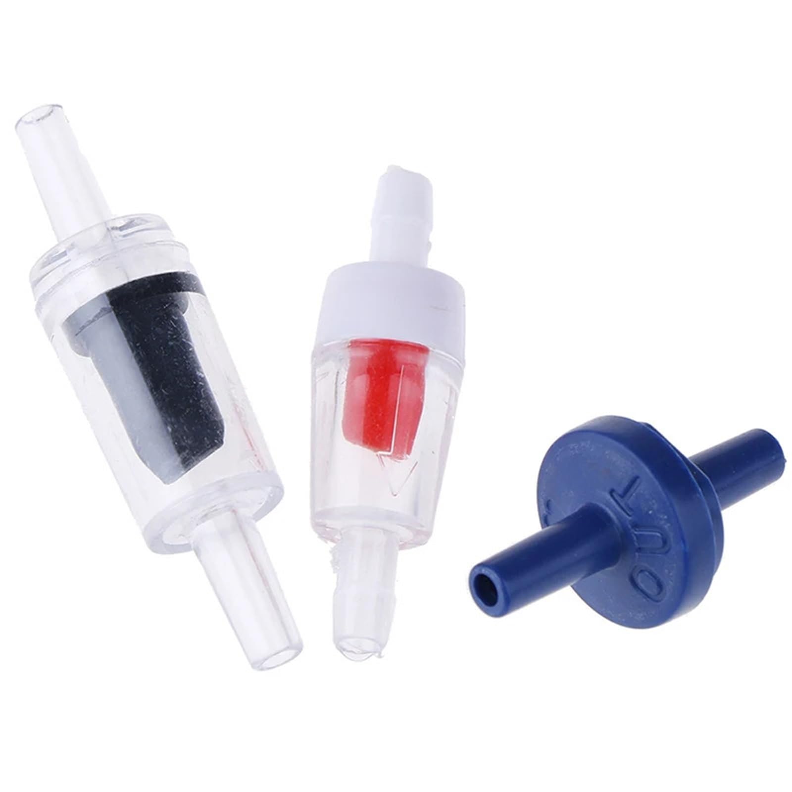 Valvola di ritegno della pompa dell'aria dell'acquario 60pcs valvole di ritegno di non ritorno della pompa dell'aria del serbatoio di pesce del diffusore di CO2 dell'acqua per il serbatoio dei
