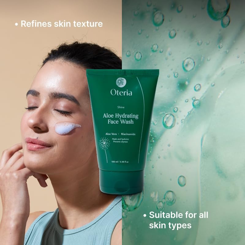 Image of Aloe Hydrating Face Wash with Aloe Vera & Niacinamide | For Acne Prone Skin and glowing skin (100ML)