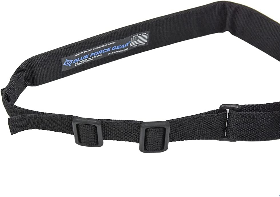Blue Force Gear BLFVCAS-200-OA-BK Vickers 2-Point Padded Combat Sling, Black