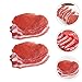 Cabilock Simulated Pork Model 2 Pieces Fake Pork Meat Play Food Toy Realistic Kitchen Pretend Food for Display Photography Prop 4.33X3.14X0.39 Inches