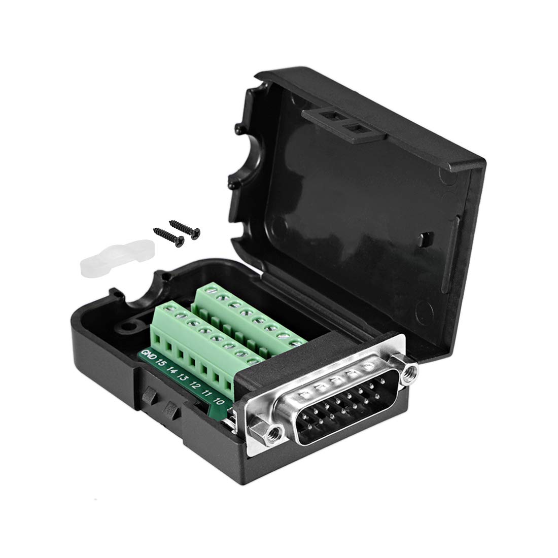 DB15オスコネクタ DB15ネジ配線端子モジュールブレークアウトPCBボード Amazon | CERRXIAN DB15オスコネクタ〜DB15ネジ配線端子