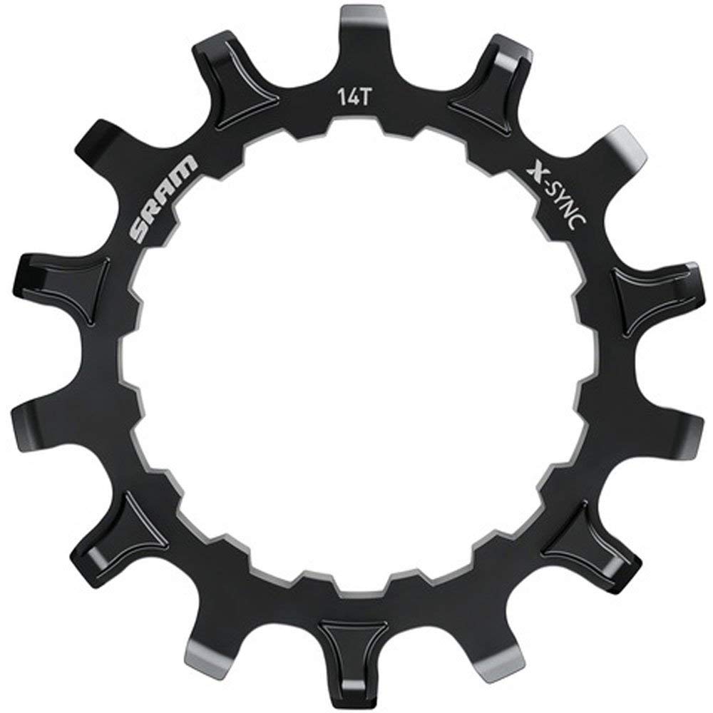 Sram Unisex X-sync Sprocket for Bosch Motors 14t Straight Steel Black Chainring, Black, UK