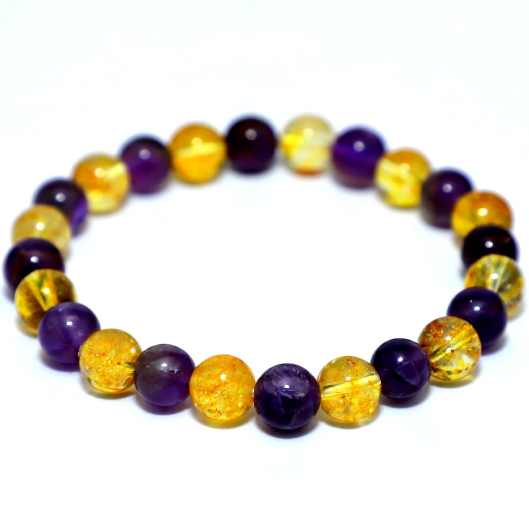 Crystal Divine Amethyst & Citrine Healing Crystal Bracelet For Woman 8mm Money Magnet Bracelet For Girls Crystal Bracelet For Men Friendship Gifts Hand Bracelet Couple Bracelet Aesthetic Bracelets (B0CCD1TJDH) Amazon Price History, Amazon Price Tracker