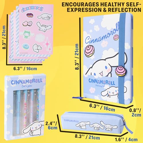 Image of Get Trend Cinnamoroll Sanrio Girls Stationery Set, 4 Piece School Supplies