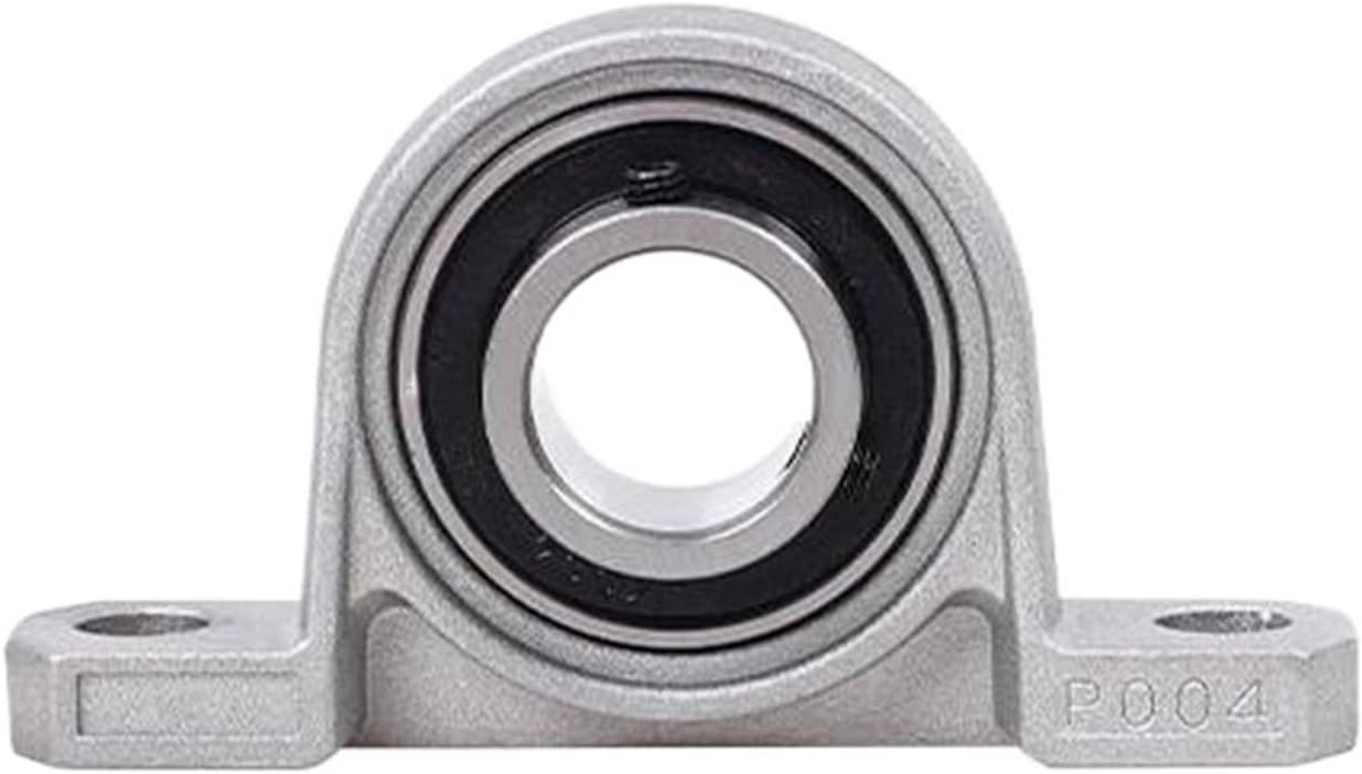 2/4PCS KP08 8mm Bore Diameter Zinc Alloy Pillow Block Housing Bearing(KP08 8mm 4pcs)