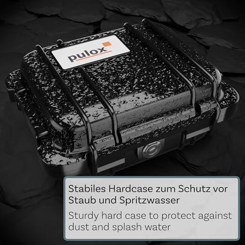 Pulsoximeter Pulox PO-200 Set - Zur Messung von SpO2, Puls und PI am Finger inkl. Hardcase, Schutzhülle, Batterien und Trageband