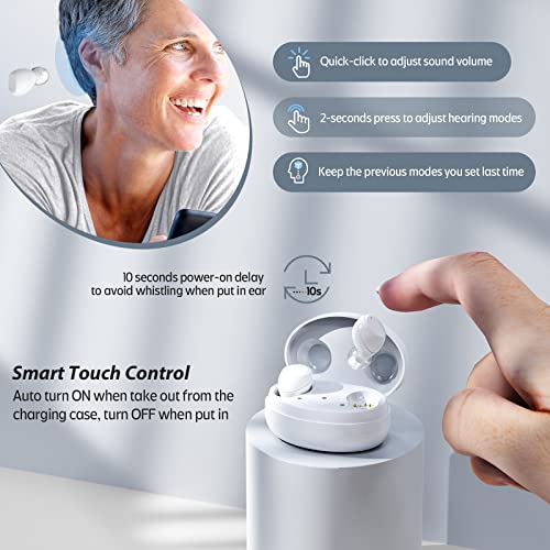 Ibstone Rechargeable Hearing Aids For Seniors Adults With Portable Dryer Case, Otc Digital Devices For Super Nature Sound, 4 Programs For Optimal Hearing Experience #TOP6
