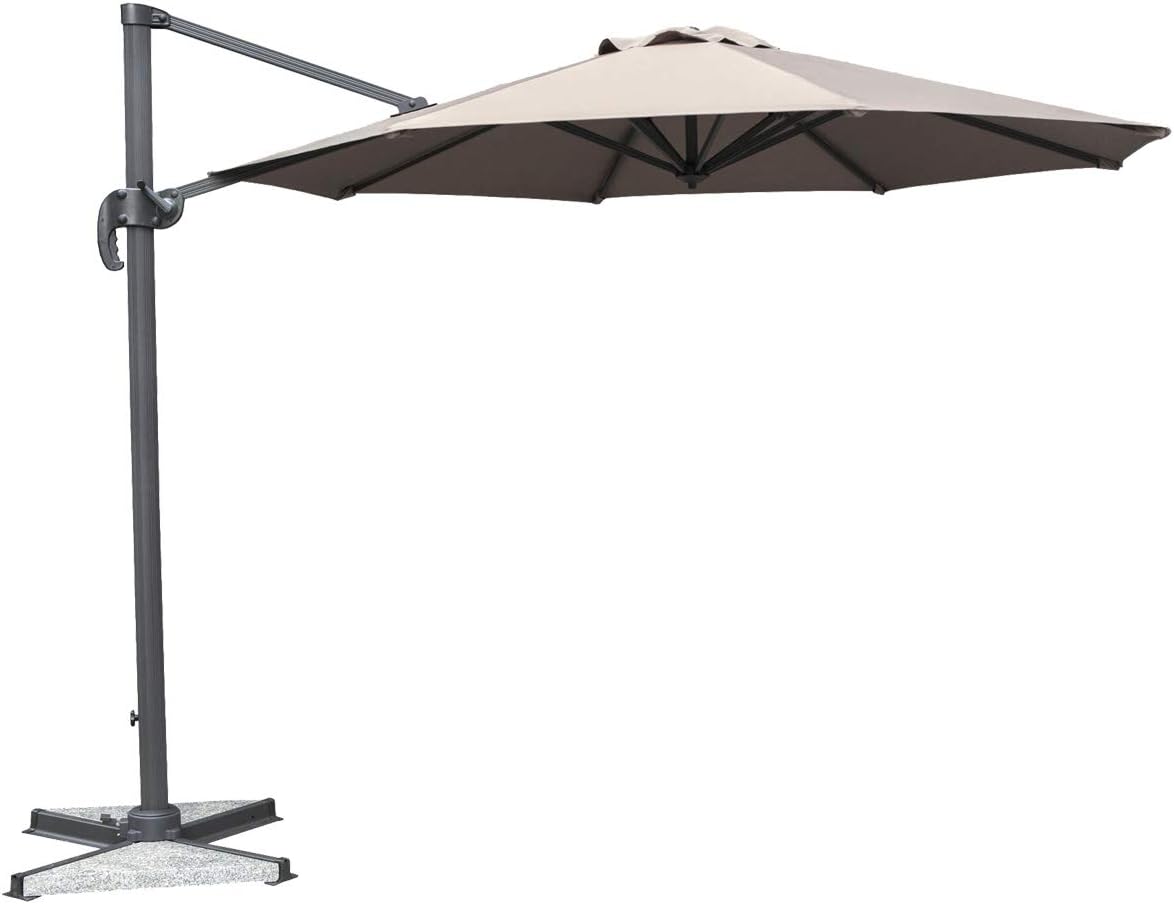Mayfair 3m Cantilever Parasol - Taupe - Base Not Included