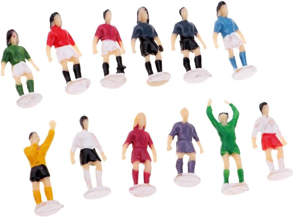 misppro 1/87 Painted Mini Football Player Figurine HO OO Scale Layout Sporting Scene