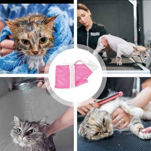 Bolsa de banho para gatos, bolsa de banho para cuidar de animais de estimação, Bolsa macia anti-arra