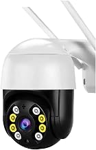 Camara Vigilancia, Cámara IP CCTV 4K de 8MP, cámara PTZ Inteligente con, Zoom Digital 5X, detección Humana IA, protección inalámbrica de Seguridad for el hogar,para la Seguridad del hogar(8MP Add 64