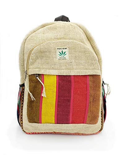 Rucksack aus Hanf, Natürliche Tasche, Handgemacht...