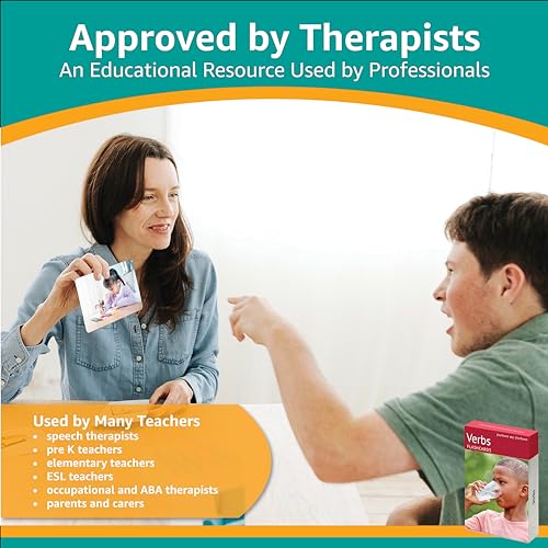 Picture My Picture Verbs Volume 1 Flash Card Set – Speech Therapy Tool for Vocabulary, Communication & Thinking, Scratch-Resistant with Activity Guide, Suitable for Education, ESL & ABA – Set of 40 - Image 6