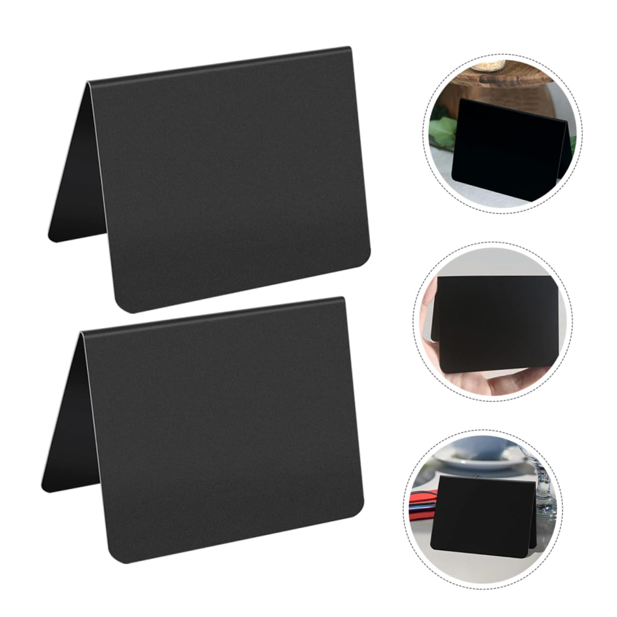 HOMSFOU 3 Set Della Lavagna Asse Lavagna Nera Della Piccole Lavagne Di Gesso Etichette Primo Di Cartello Scolastico Nero Pvc 15 Pezzi * 3