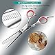 Elfirly Professionelle Hundepflege Schere Kit Edelstahl Runde Spitze Schneiden Ausdünnung Gebogene Schere Kämmen Pet Hair Trimming Schere Set mit extra Hund Nagelknipser für Hunde und Katzen