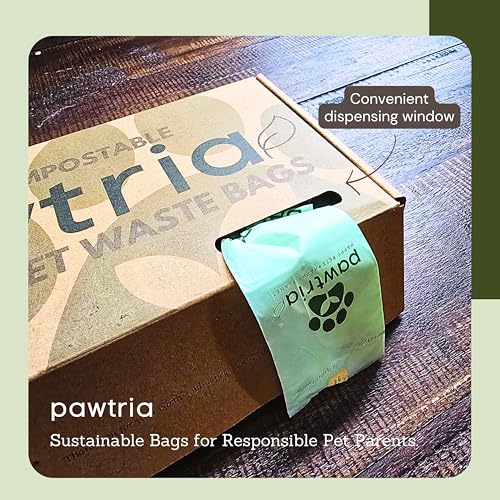 Image of Pawtria Home Compostable Dog Poop Bag Rolls, 480 Bags, 32 Rolls