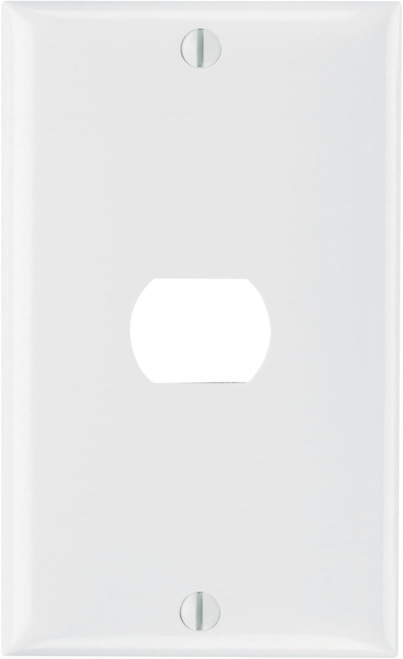 Ivory Plastic Despard Opening Wall Plate with Matte Finish