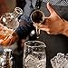 304 Stainless Steel Jigger Japanese All in 1 Glossy Bar Wine Measuring Cup with Measurements Inside Drink Shaker for Bartender (30/45ml), Double Cocktail Jigger, Stainless Steel Jigger Win