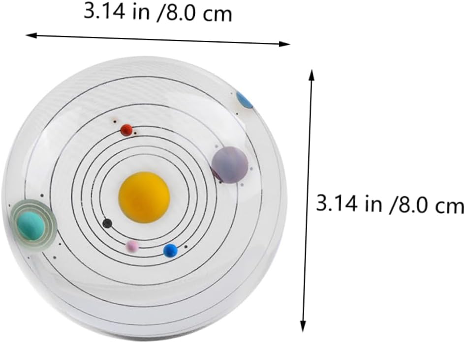 Solar System Balls Crystal Ball Ornament for Home Decor Sturdy for Classmates Family Friends Colleagues