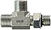 Brennan FS6804-06-06-06-NWO-FG Tee O-Ring Face Seal Fitting, 11/16