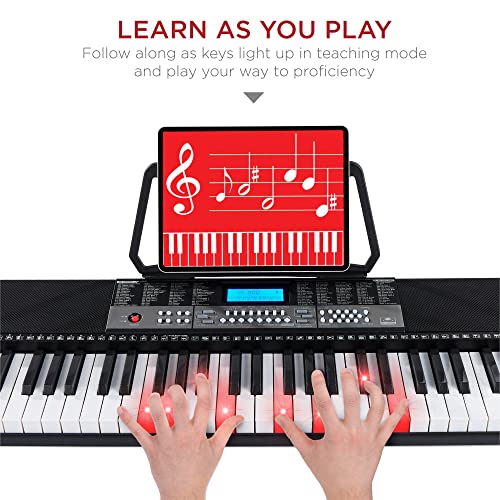 Best Choice Products SKY6271 54-Key Electronic Keyboard Piano Portable Beginner Electric Keyboard Complete Set W/Lcd Screen thumb #1
