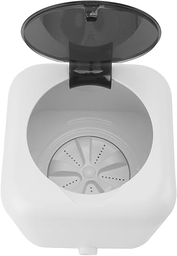 ANGGREK Mini lavadora compacta, 10W 2000mAh Mini lavadora para el hogar (blanco)