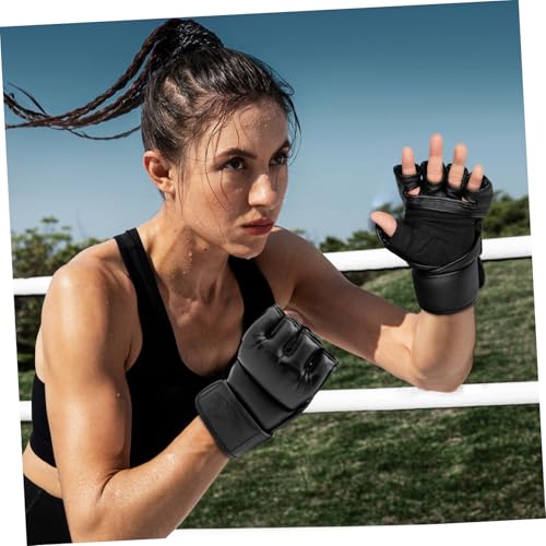 Guantes MMA de boxeo VANZACK transpirables y ajustables para sparring de PU 4