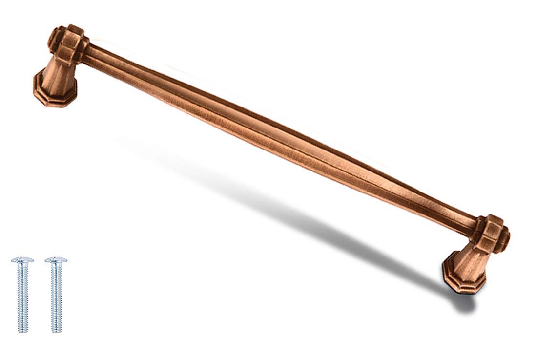 Decoranddecor Antique Copper Antique Brass Copper Silver Matt Black Pewter Door Pull Handle Kitchen Cupboard Cabinet Drawer Pull (128Mm Hole Center, )