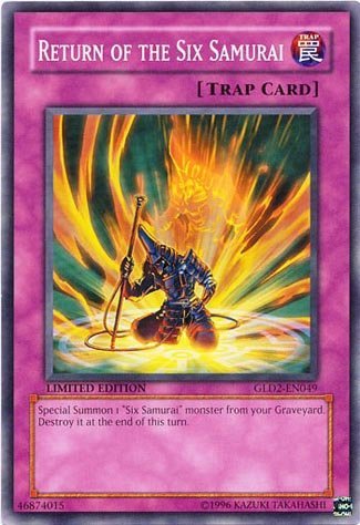 Amazon.com: Yu-Gi-Oh! - Return of The Six Samurai (GLD2-EN049