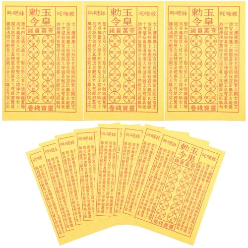 Culte des ancêtres réussi : papier jaune sacré KOCKSHION 900pcs pour cérémonie du Tomb-sweeping