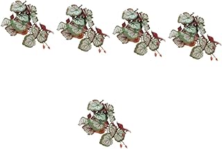 iplusmile 5 Pçs Caixa De Escalada Para Animais De Estimação Paisagismo Decoração De Folha Pequeno Terrário Lagarto Terrário Habitat Plantas Artificiais Plantas De Terrário Plantas Para