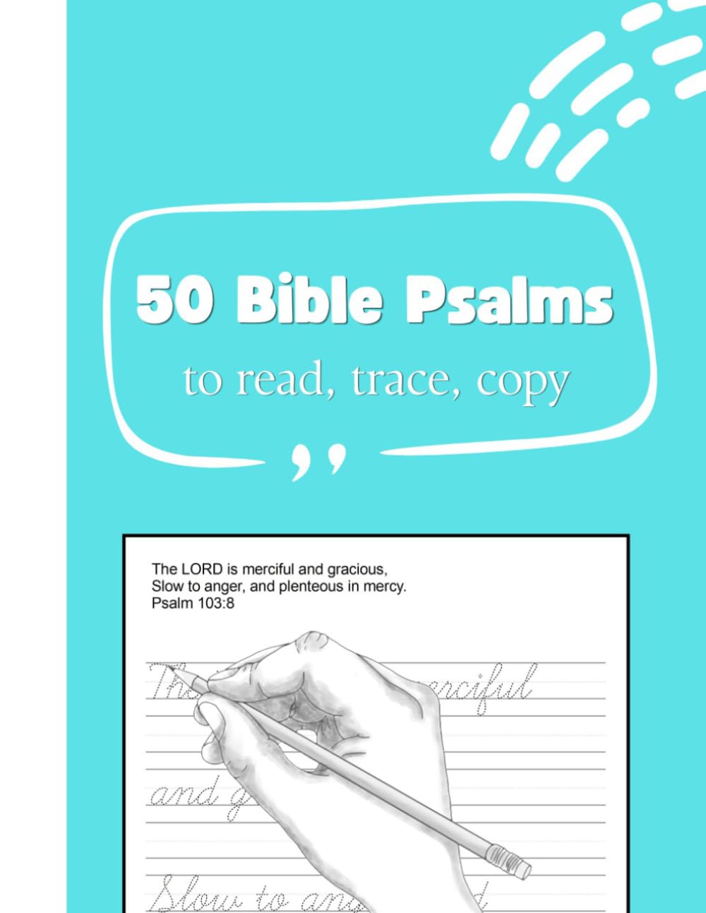 50 Bible Psalms to Read, Trace, Copy (Bible verse tracing)