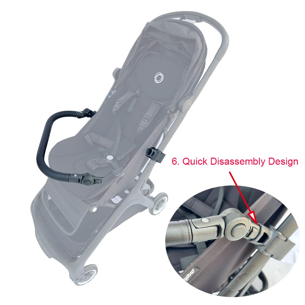 Accesorios para cochecito de bebé Barra protectora, reposabrazos, manillar, travesaño compatible con el cochecito Bugaboo Butterfly