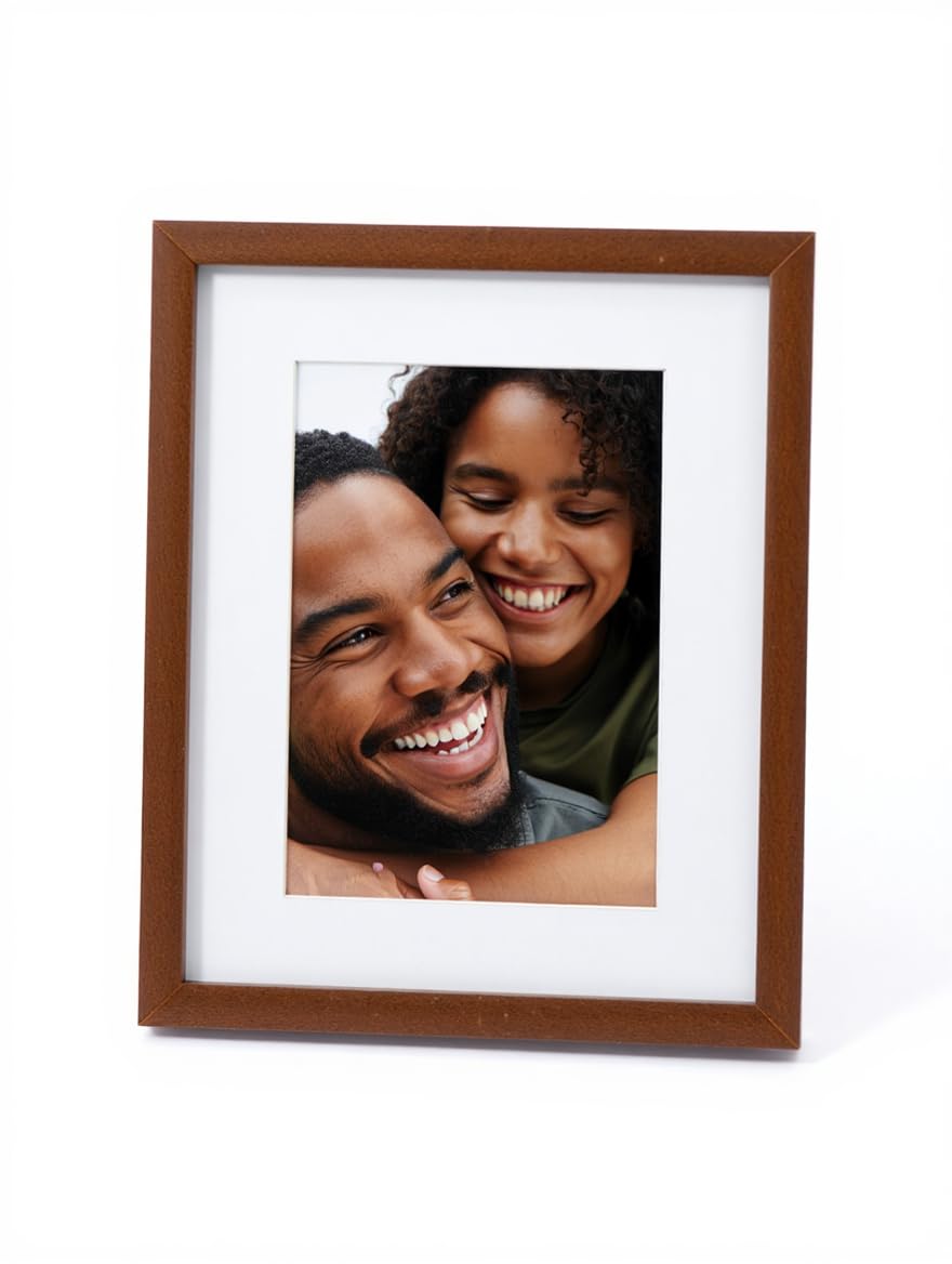 A4 Wooden Picture Frame with Stand - Double Mat -3