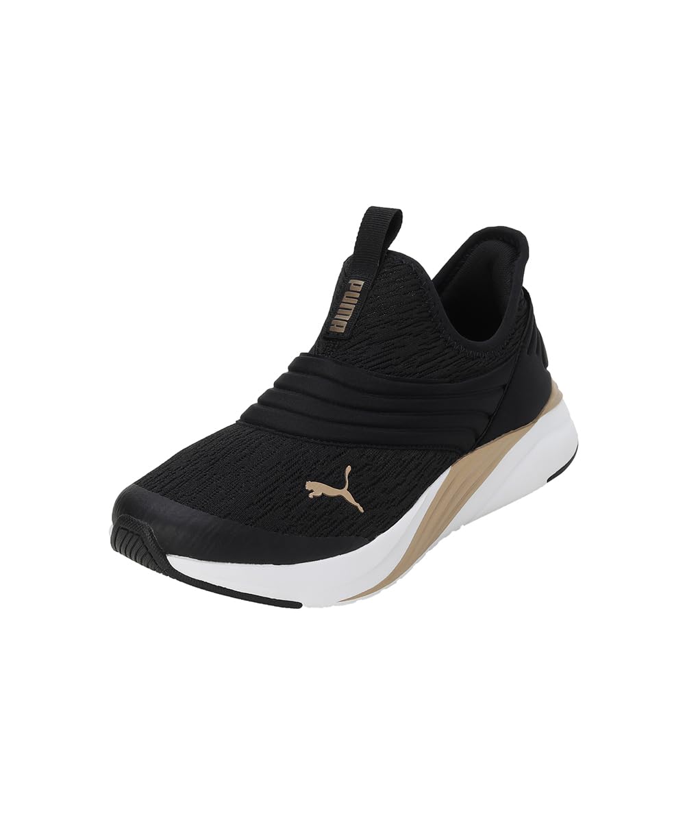 Puma Womens Softride Sophia 2 Slip Metal Black-Gold-White Running Shoe - 5 UK (37878901) (B0BL7QWWKH) Amazon Price History, Amazon Price Tracker