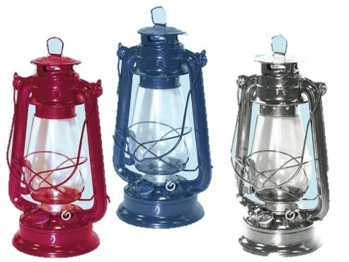 Lanterne a petrolio cm. 30 - blu