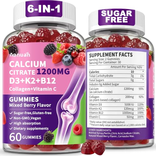 Aanuan Calcium Citrate Gummies with Collagen